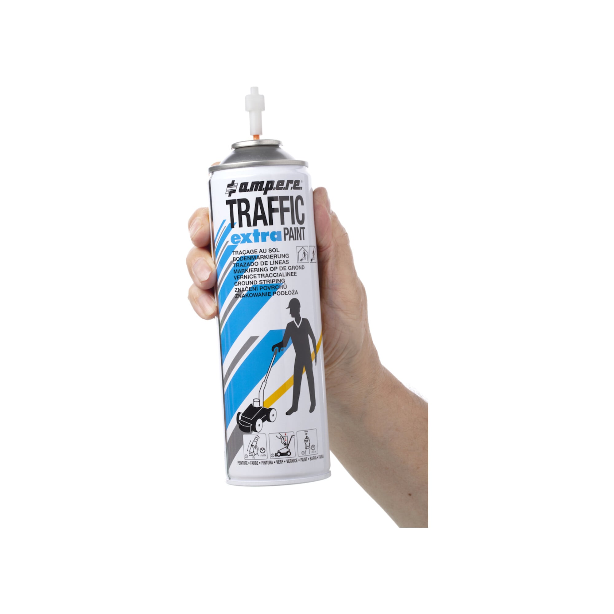 AMPERE TRAFFIC PAINT Bodenmarkierspray Traffic Extra 500ml gelb 12 Stk