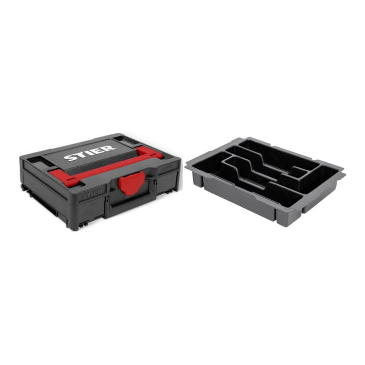 Set STIER Systainer³ I Black Edition + Werkzeugeinsatz für Systainer