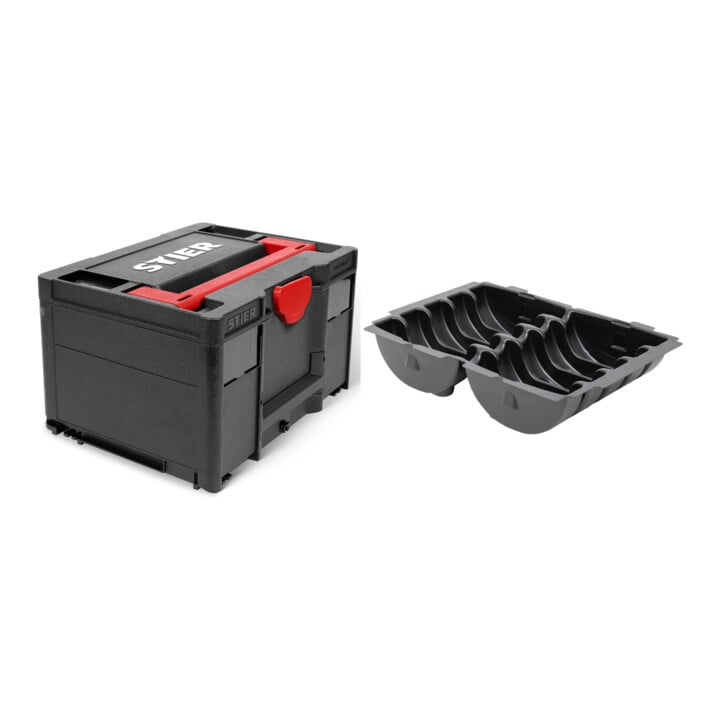 Set STIER Systainer³ III Black Edition + STIER Systainer-Tiefzieheinsatz für Schleifmittel Ø 150 mm