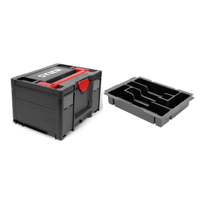 Set STIER Systainer³ III Black + Werkzeugeinsatz für Systainer II and III T-Loc