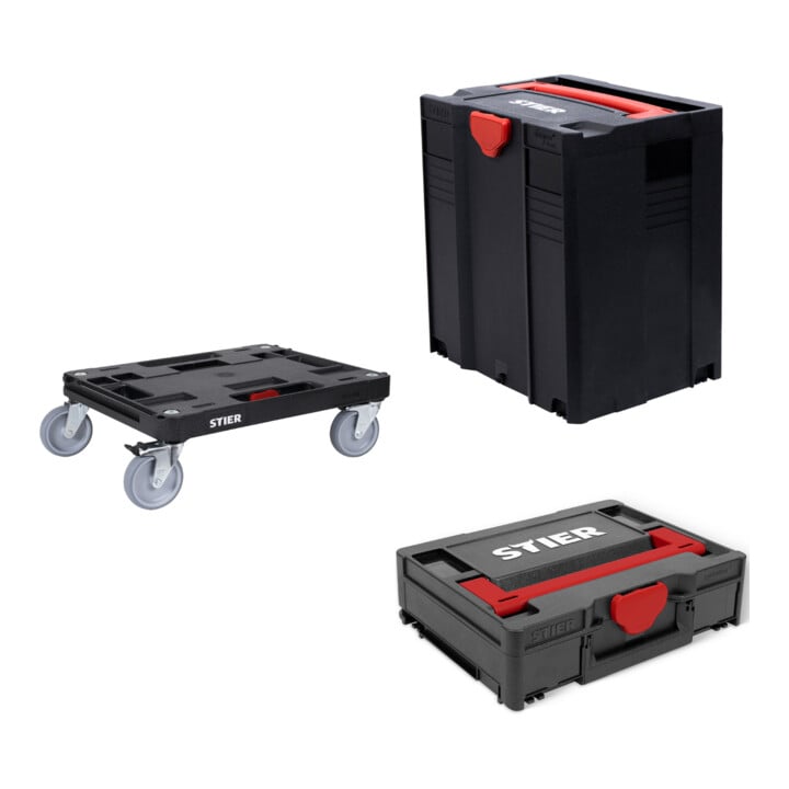 Set STIER Systainer-Rollbrett RB + Systainer V T-LOC + Systainer³ I