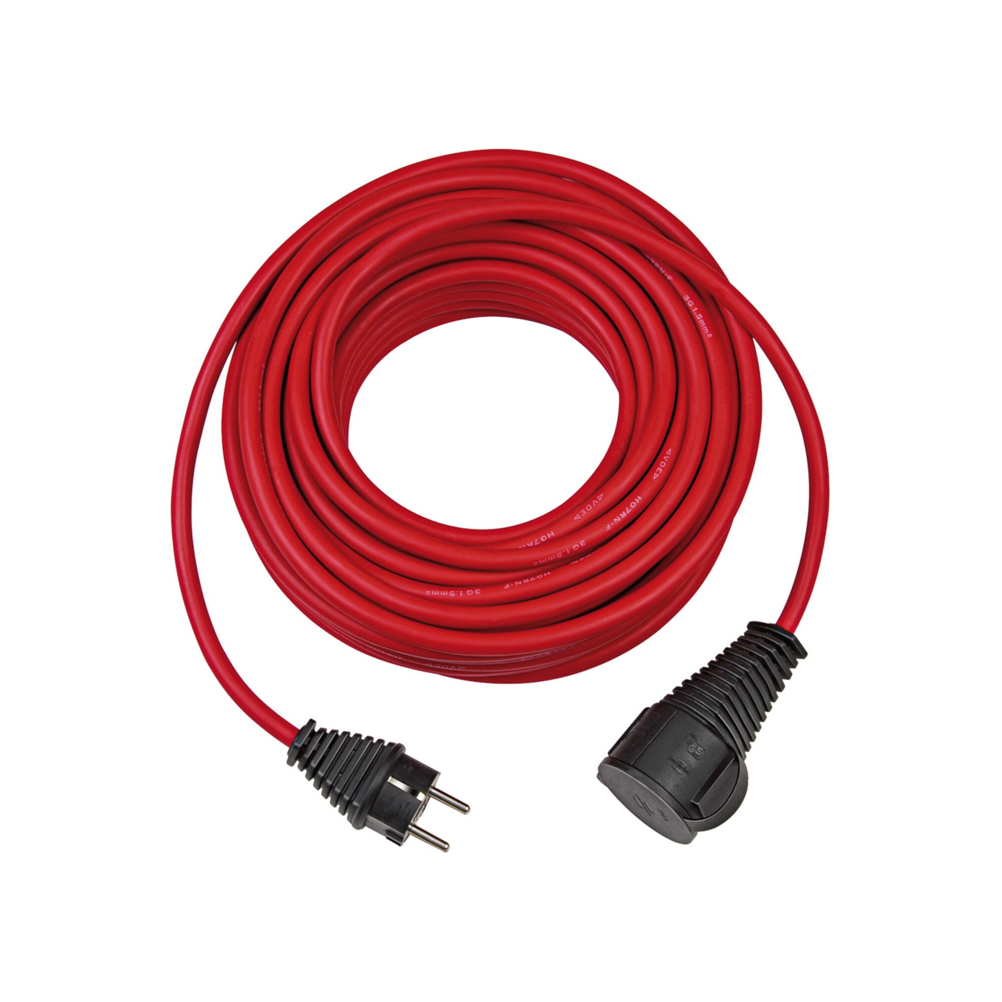 Baustellen-Verlängerungskabel IP44 25m rot H07RN-F 3G1,5