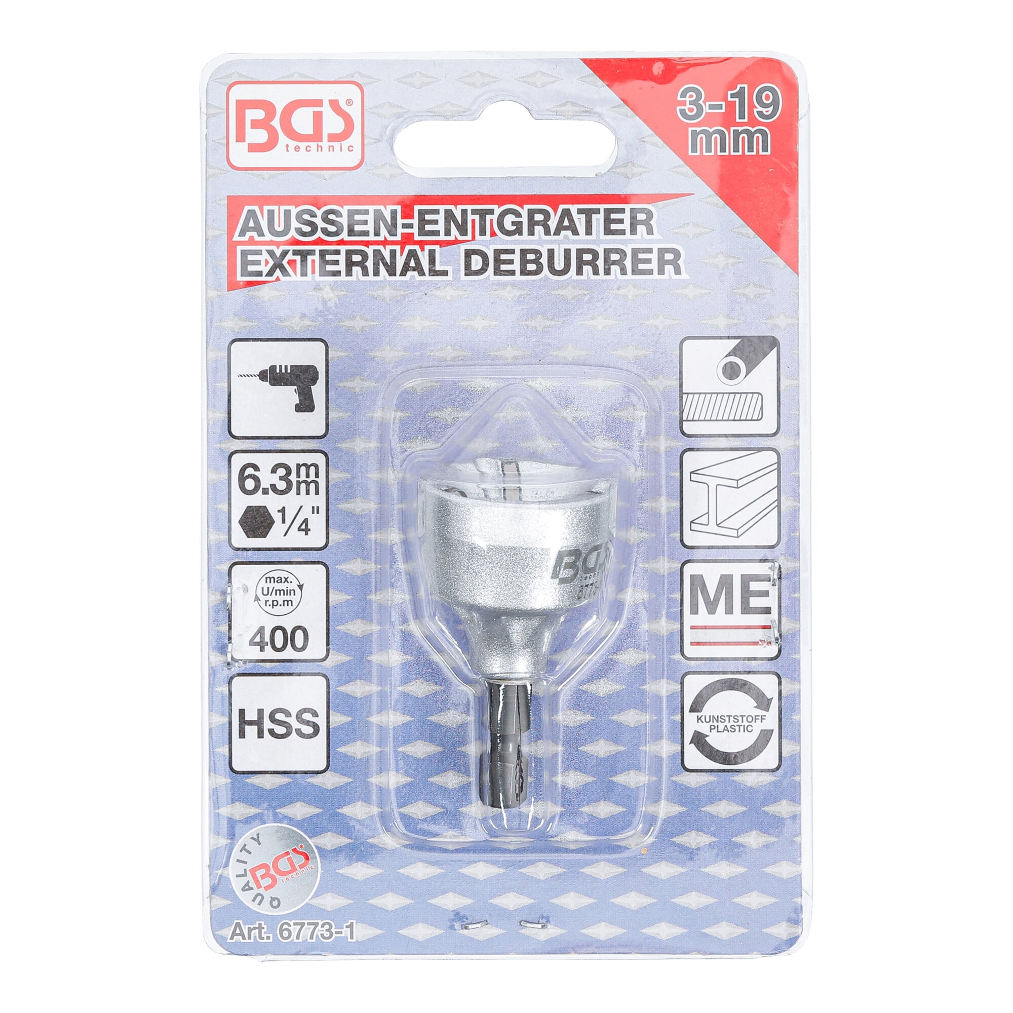 BGS Aussen-Entgrater für Ø 3 - 19 mm