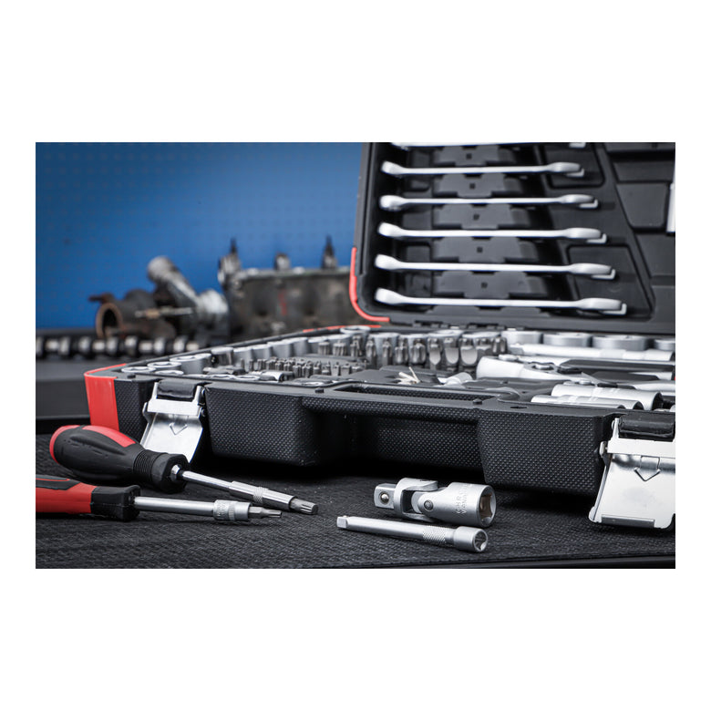 BGS Do it yourself Steckschlüssel-Satz Antrieb 6,3 mm / 10 mm / 12,5 mm 216-tlg.
