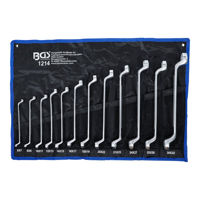 BGS Doppel-Ringschlüssel-Satz gekröpft SW 6 x 7 - 30 x 32 mm 12-tlg.