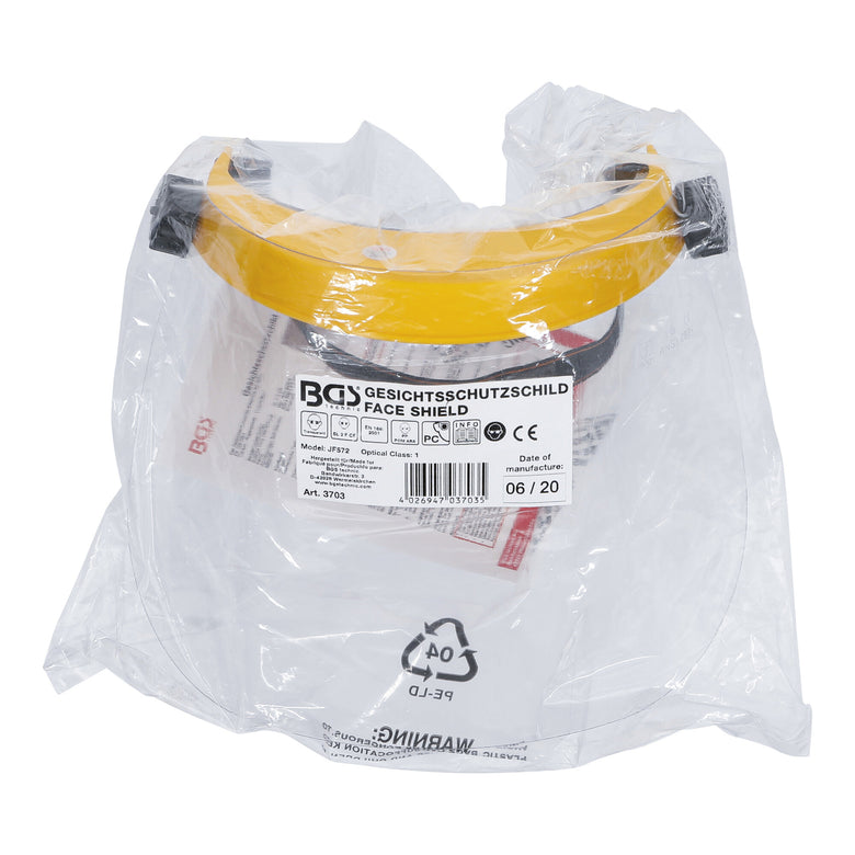 BGS Gesichtsschutzschild transparent