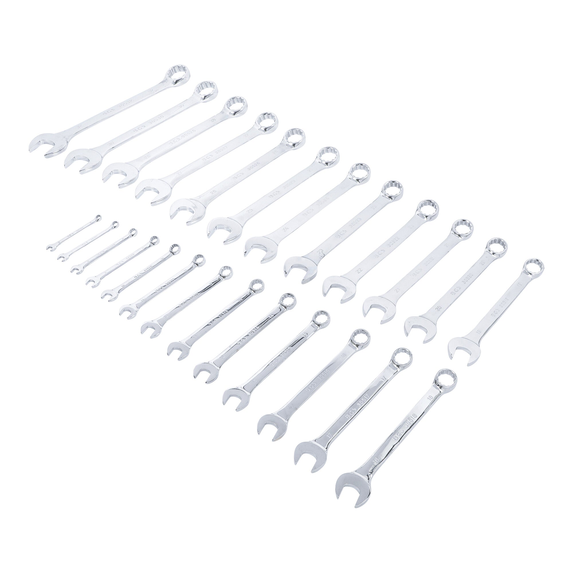 BGS Maul-Ringschlüssel-Satz, SW 6 - 32 mm, 5,1 kg, 25-teilig