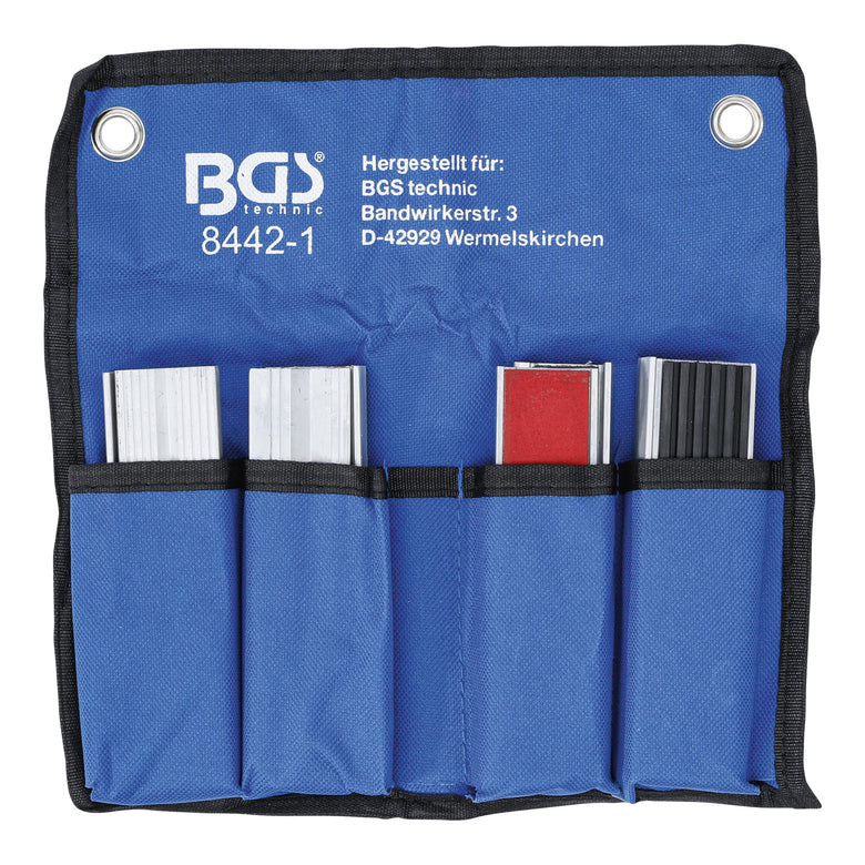 BGS Schraubstock-Schutzbacken-Satz Aluminium 125 mm 8 teilig