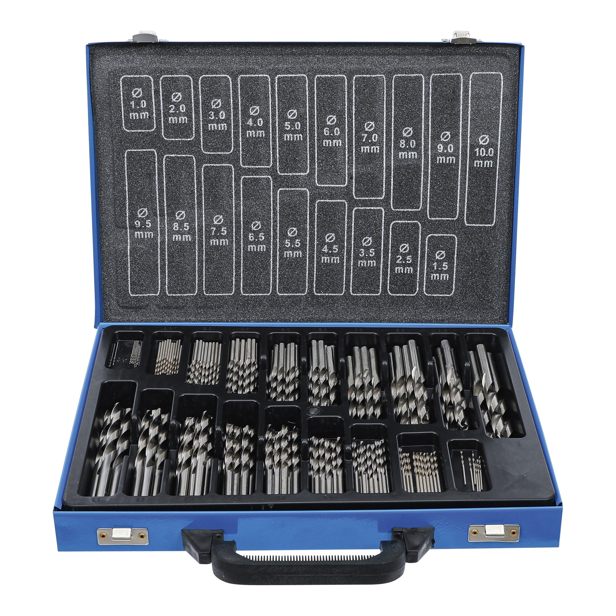 BGS Spiralbohrer-Satz HSS 1 - 10 mm, 170-tlg.