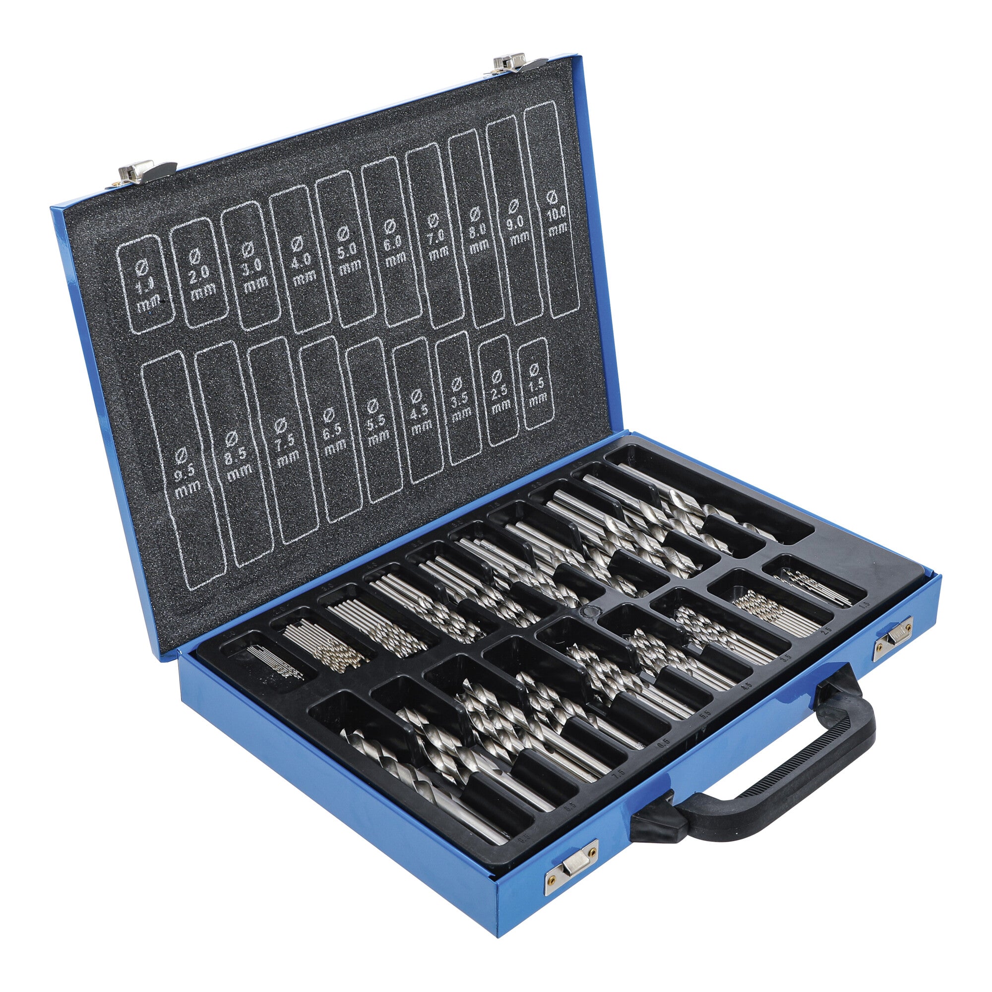BGS Spiralbohrer-Satz HSS 1 - 10 mm, 170-tlg.