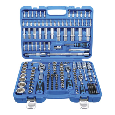 BGS Steckschlüssel-Satz Sechskant, Antrieb 6,3 mm (1/4"), 10 mm (3/8"), 12,5 mm
