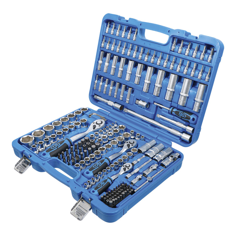 BGS Steckschlüssel-Satz Sechskant Antrieb 6,3 mm / 10 mm / 12,5 mm Zollgrößen
