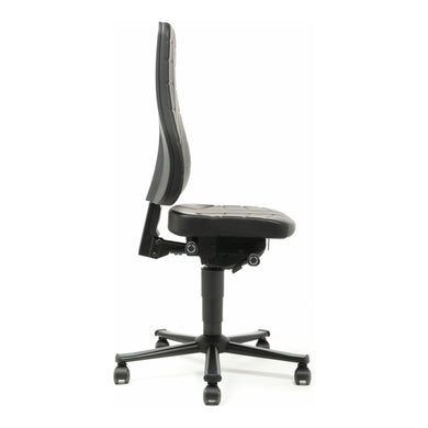 bimos Arbeitsstuhl All-In-One Highline mit Rollen und Kunstleder schwarz