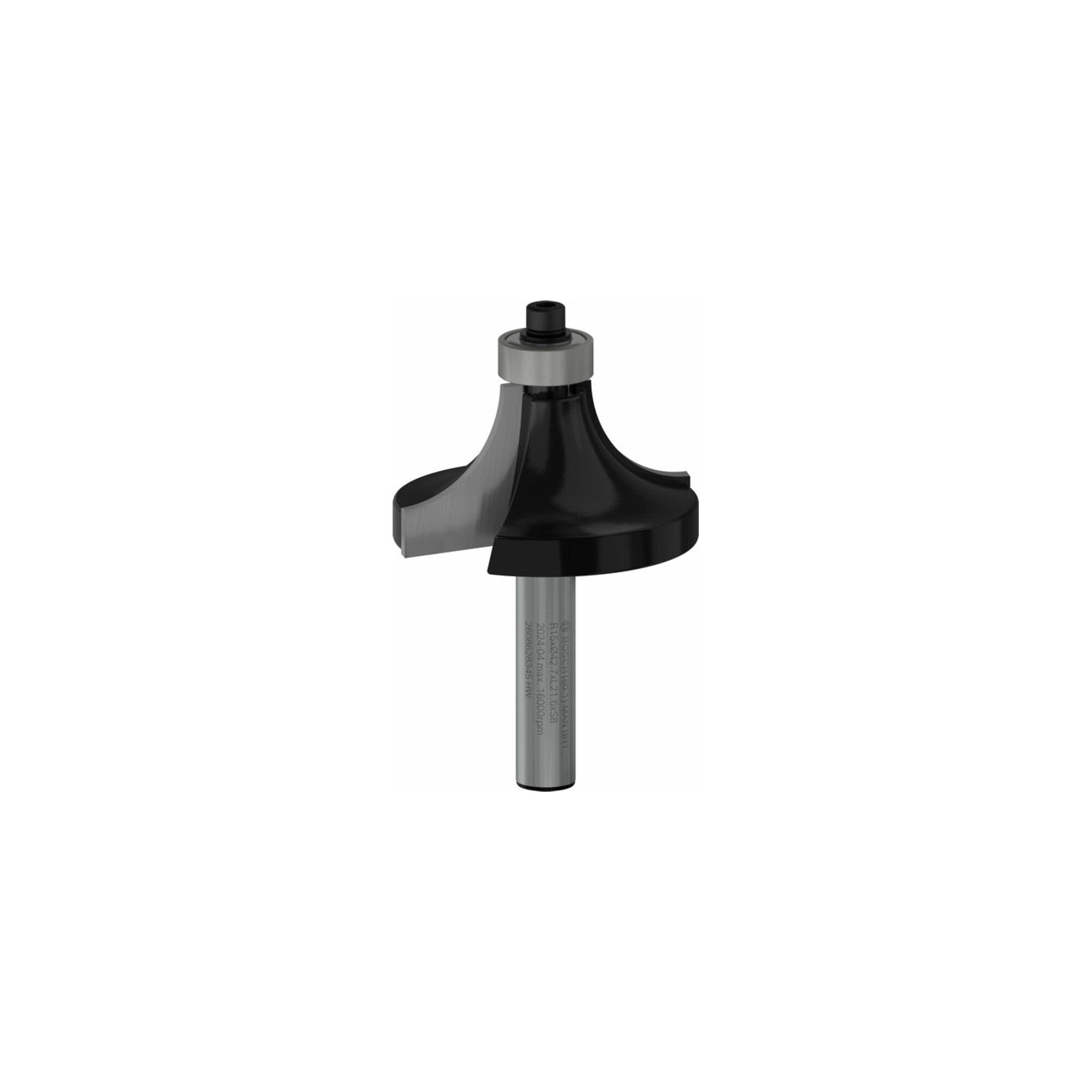 Bosch Abrundfräser Standard for Wood 8 mm R1 15 mm L 22 mm G 66 mm