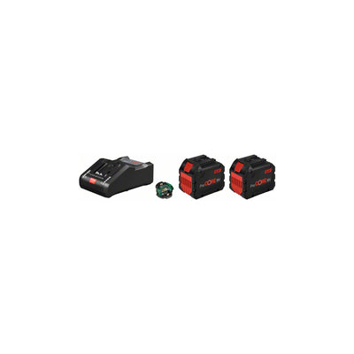 Bosch Akku Starter-Set: 2 x ProCORE 18 Volt 12,0 Ah GAL 18V-160 C und GCY 30-4