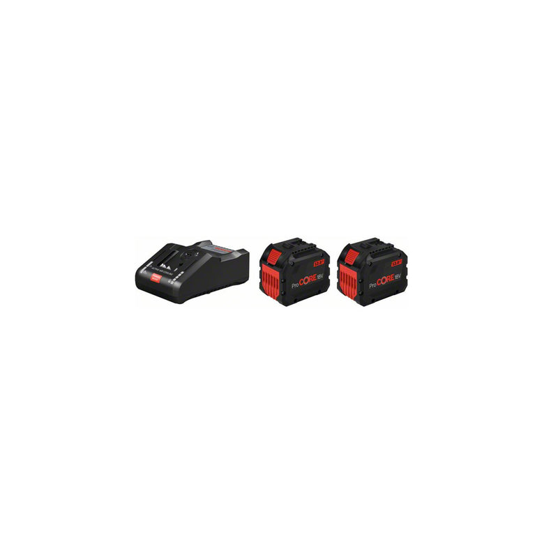 Bosch Akku Starter-Set: 2 x ProCORE 18 Volt 12,0 Ah GAL 18V-160 C und GCY 30-4