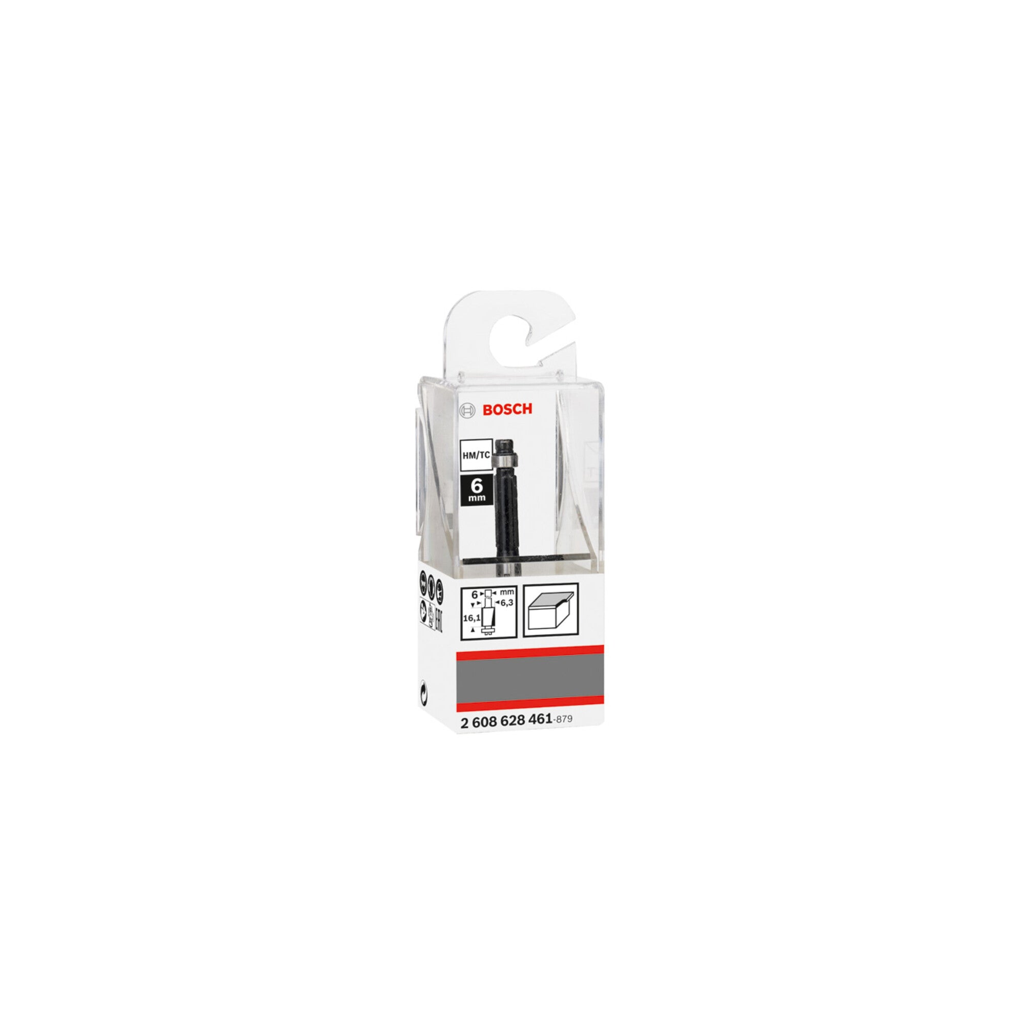 Bosch Bündigfräser 6 mm D1 6,35 mm L 16,1 mm G 54 mm