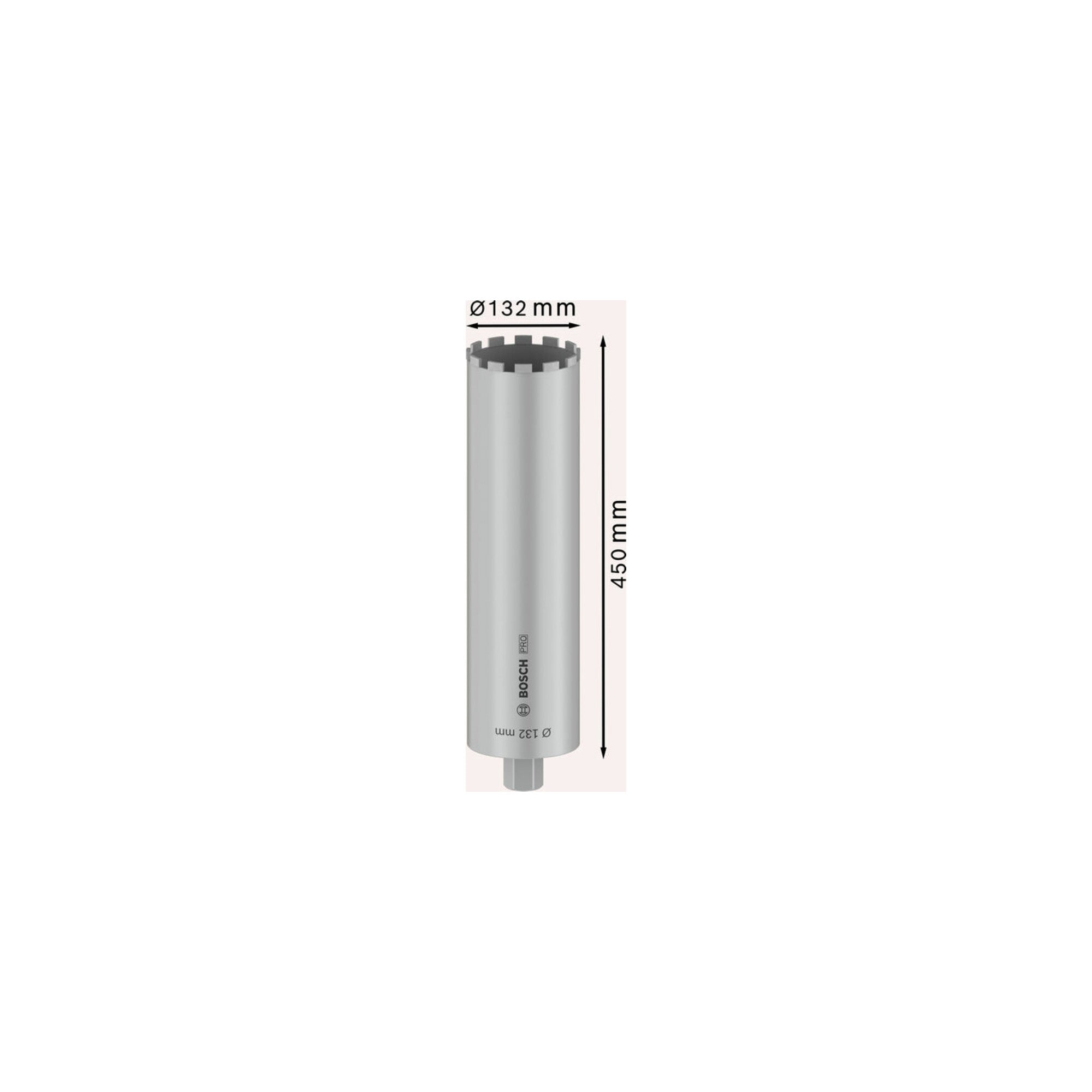 Bosch Diamantbohrkrone Standard for Concrete 1 1/4" UNC 132 mm 450 mm 11 10 mm