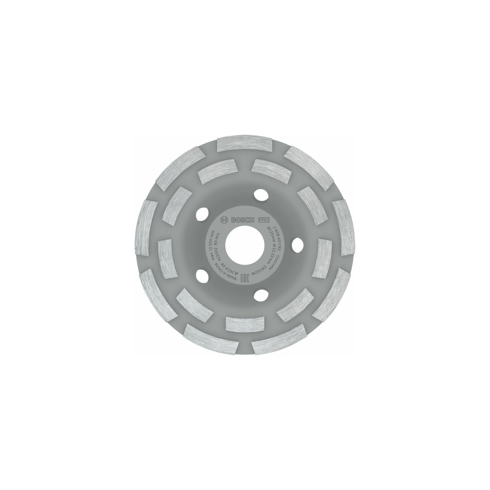 Bosch Diamanttopfscheibe Expert for Concrete Hohe Lebensdauer 125 x 22,23 x 5 mm