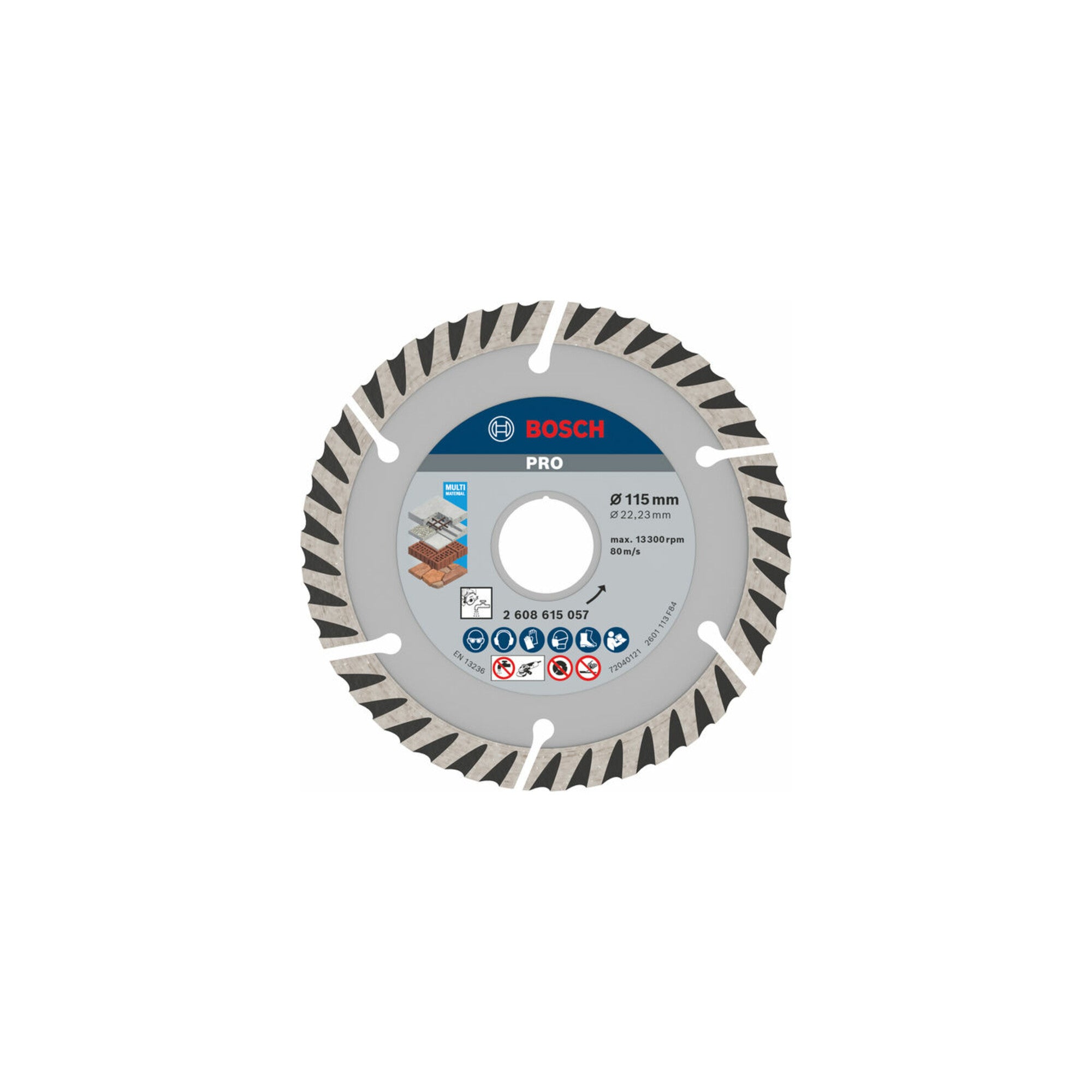 Bosch Diamanttrennscheibe Standard for Universal, 115 x 22,23 x 2 x 10 mm 10 Stk