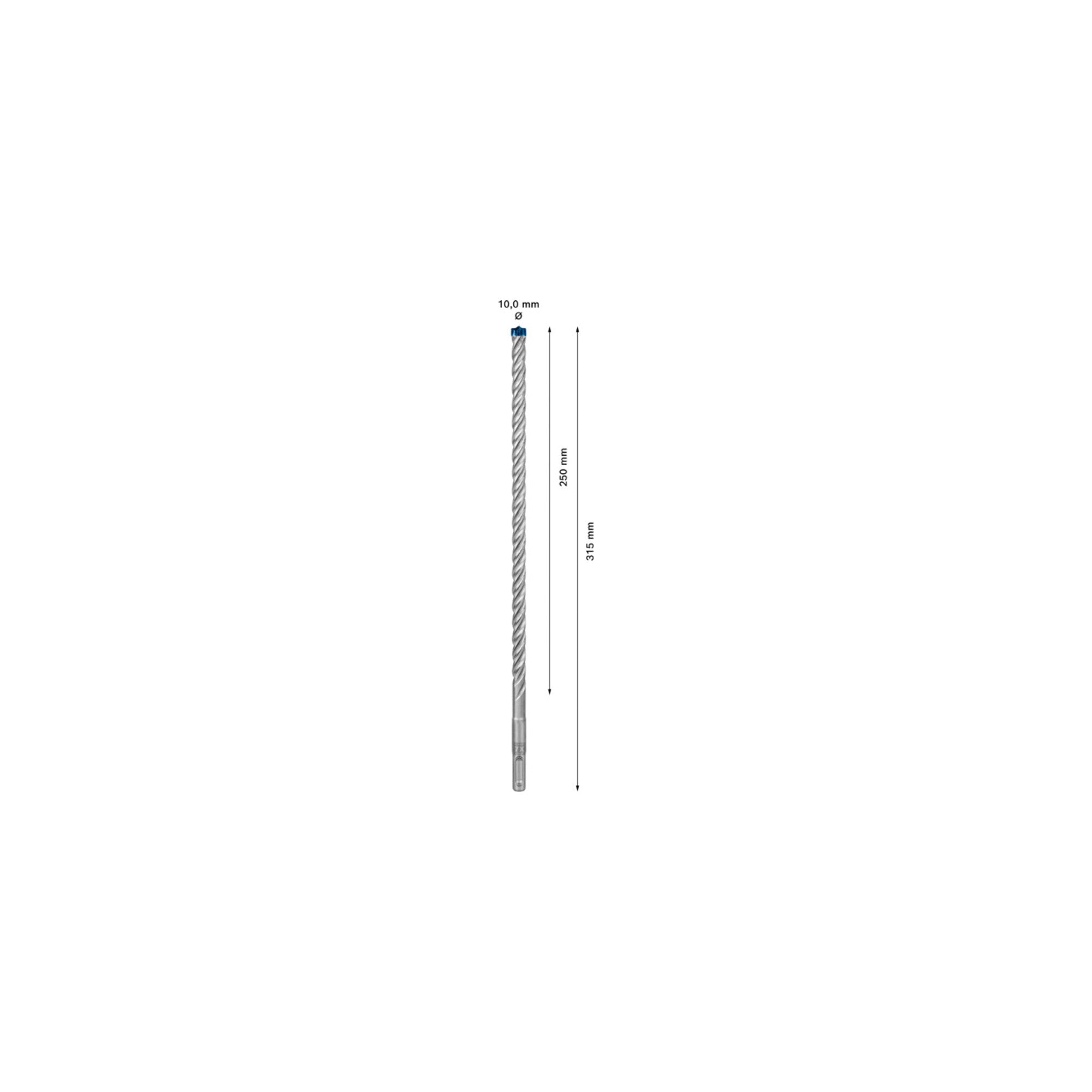 Bosch EXPERT SDS plus-7X Hammerbohrer 10 x 250 x 315mm für Bohrhämmer