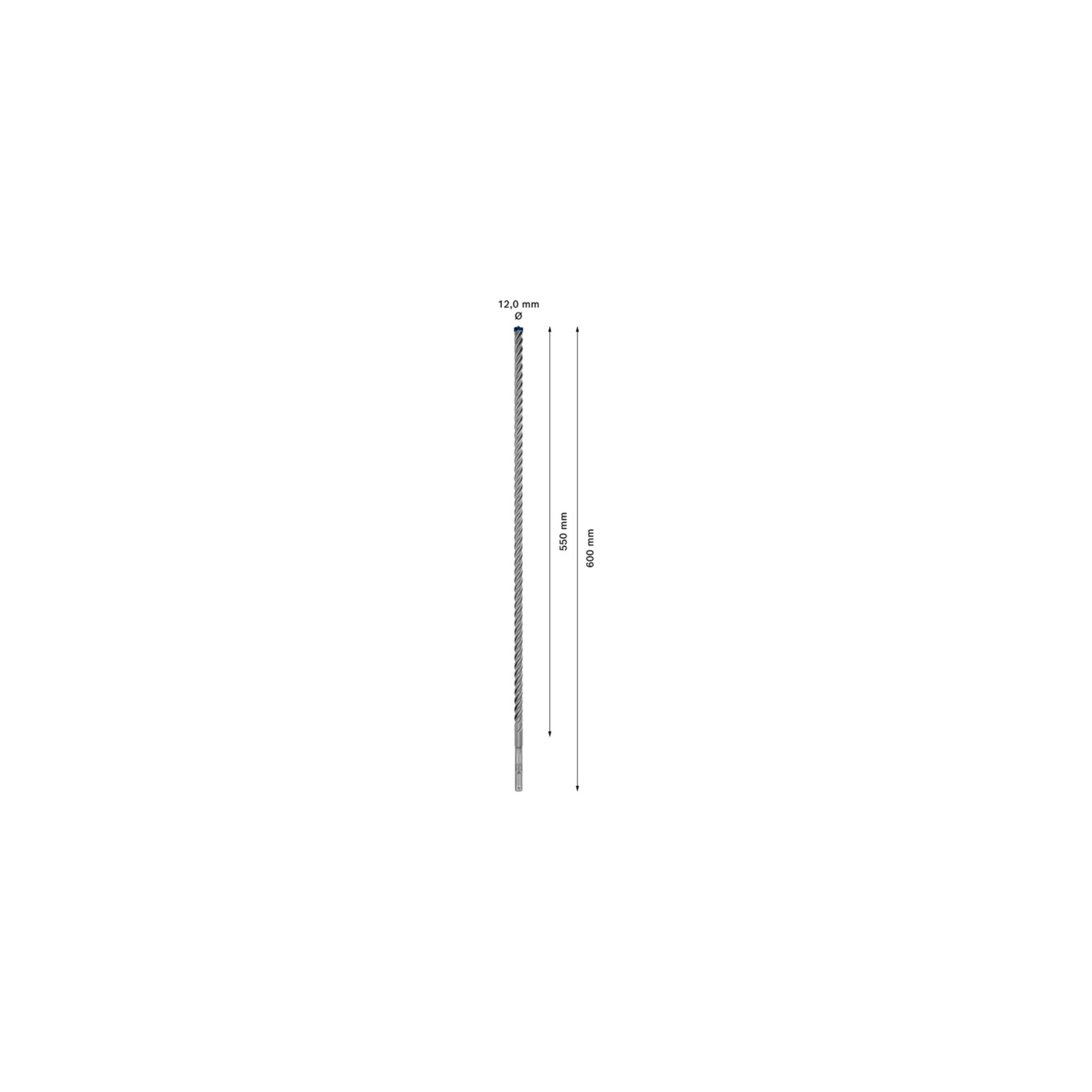 Bosch EXPERT SDS plus-7X Hammerbohrer 12 x 550 x 600mm für Bohrhämmer