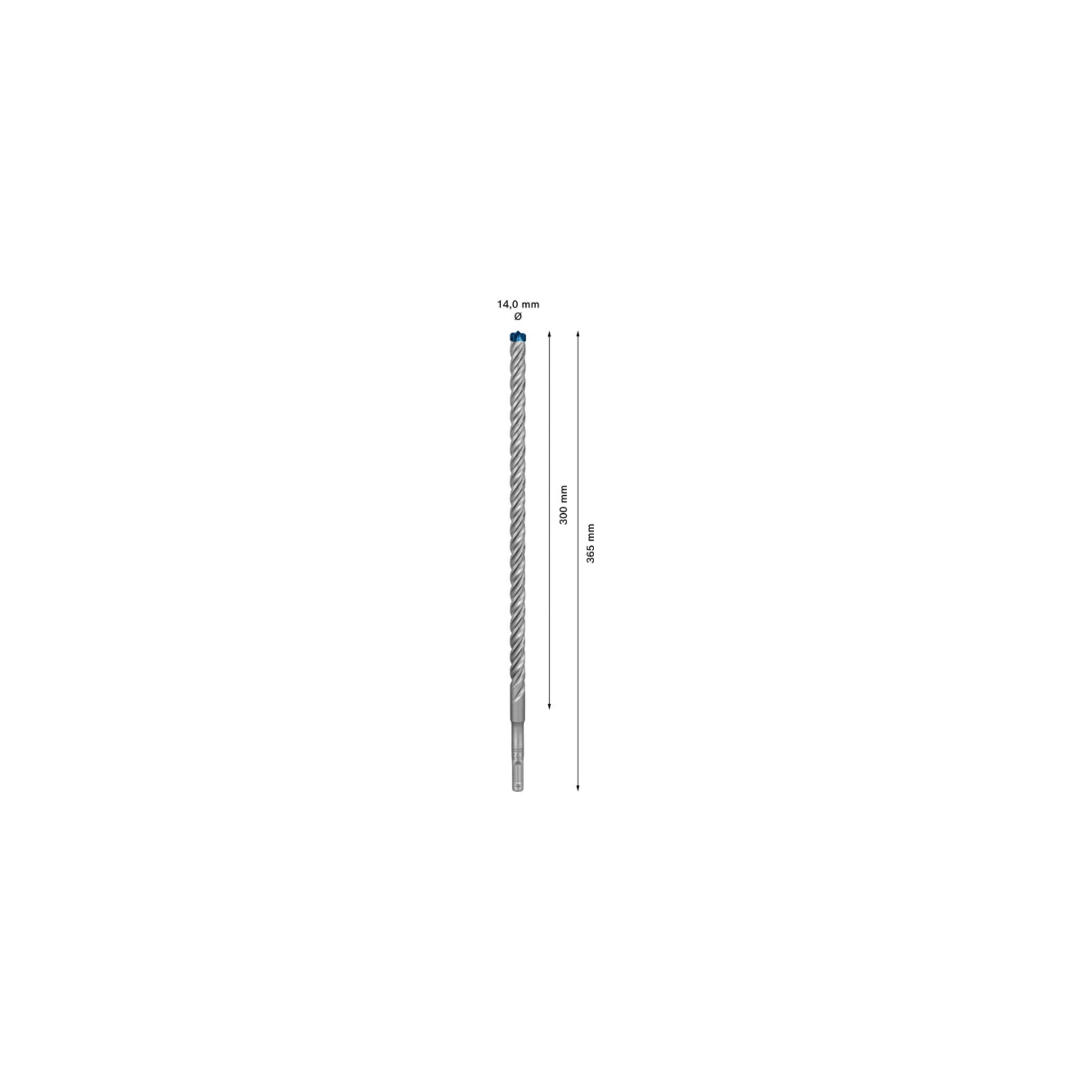 Bosch EXPERT SDS plus-7X Hammerbohrer 14 x 300 x 365mm für Bohrhämmer