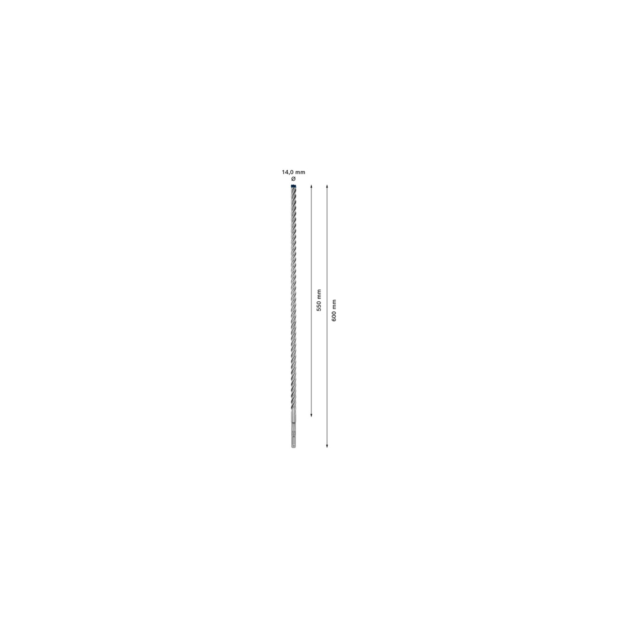 Bosch EXPERT SDS plus-7X Hammerbohrer 14 x 550 x 600mm für Bohrhämmer