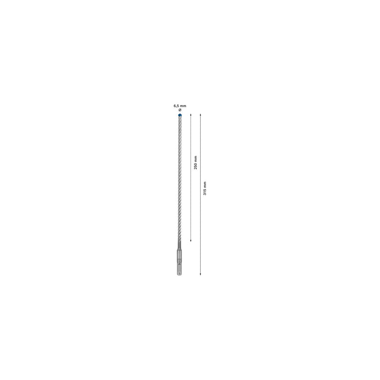 Bosch EXPERT SDS plus-7X Hammerbohrer 6,5 x 250 x 315mm für Bohrhämmer