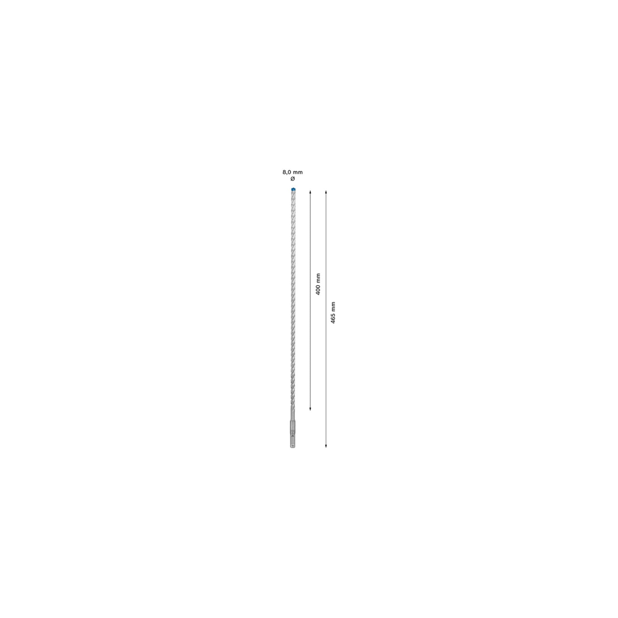 Bosch EXPERT SDS plus-7X Hammerbohrer 8 x 400 x 465mm für Bohrhämmer