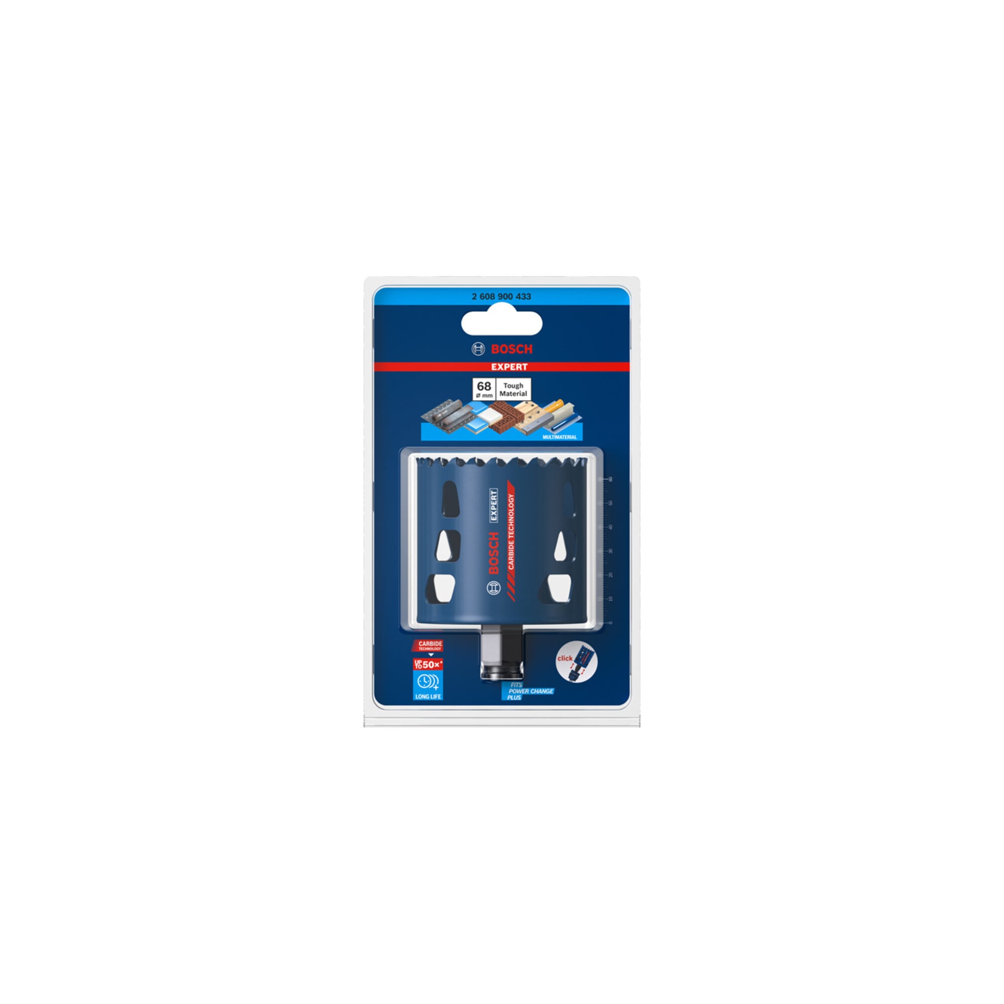 Bosch EXPERT Tough Material Lochsäge 68 x 60mm für Dreh- und Schlagbohrer