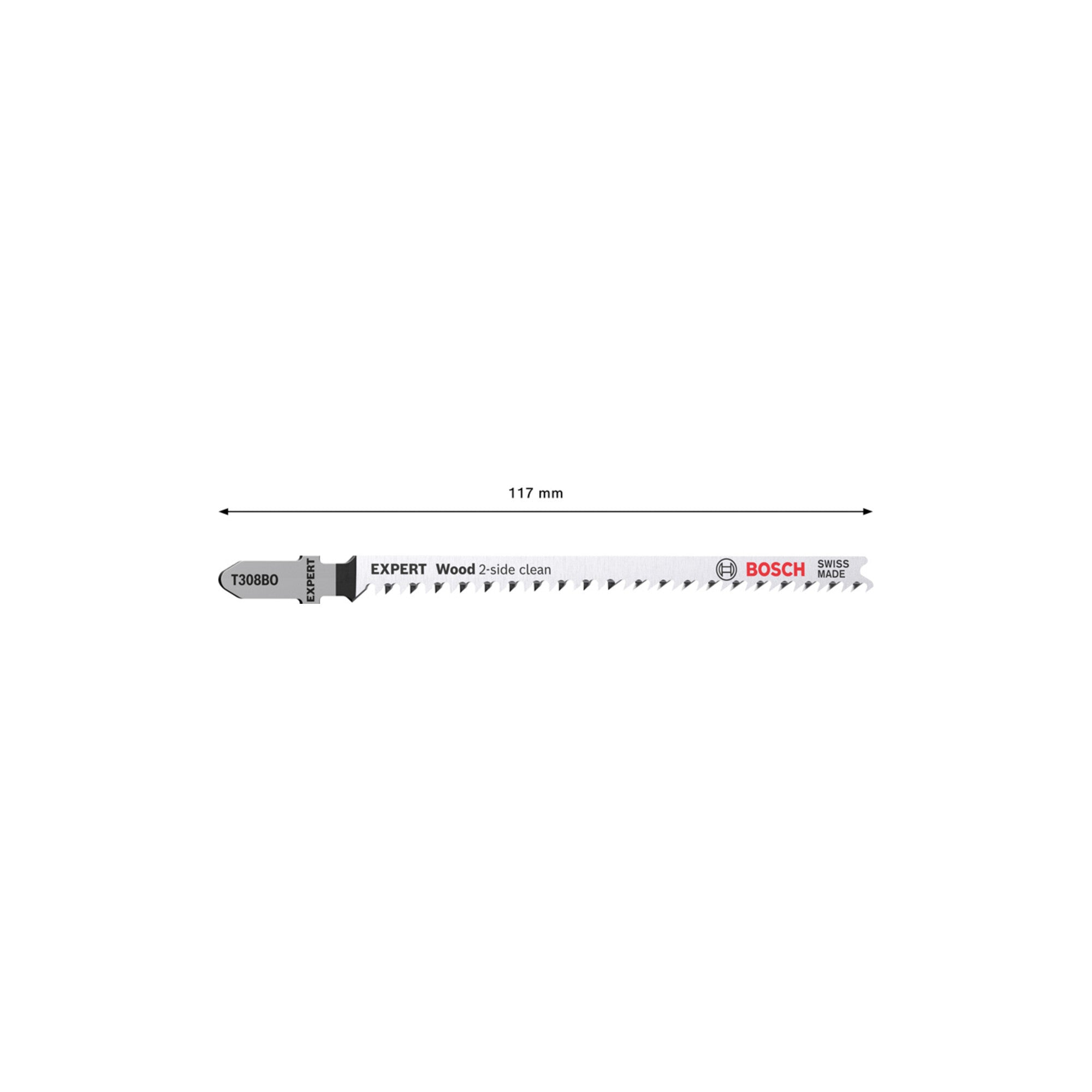 Bosch Expert ‘Wood 2-side clean’ T 308 BO Stichsägeblatt 25 Stk