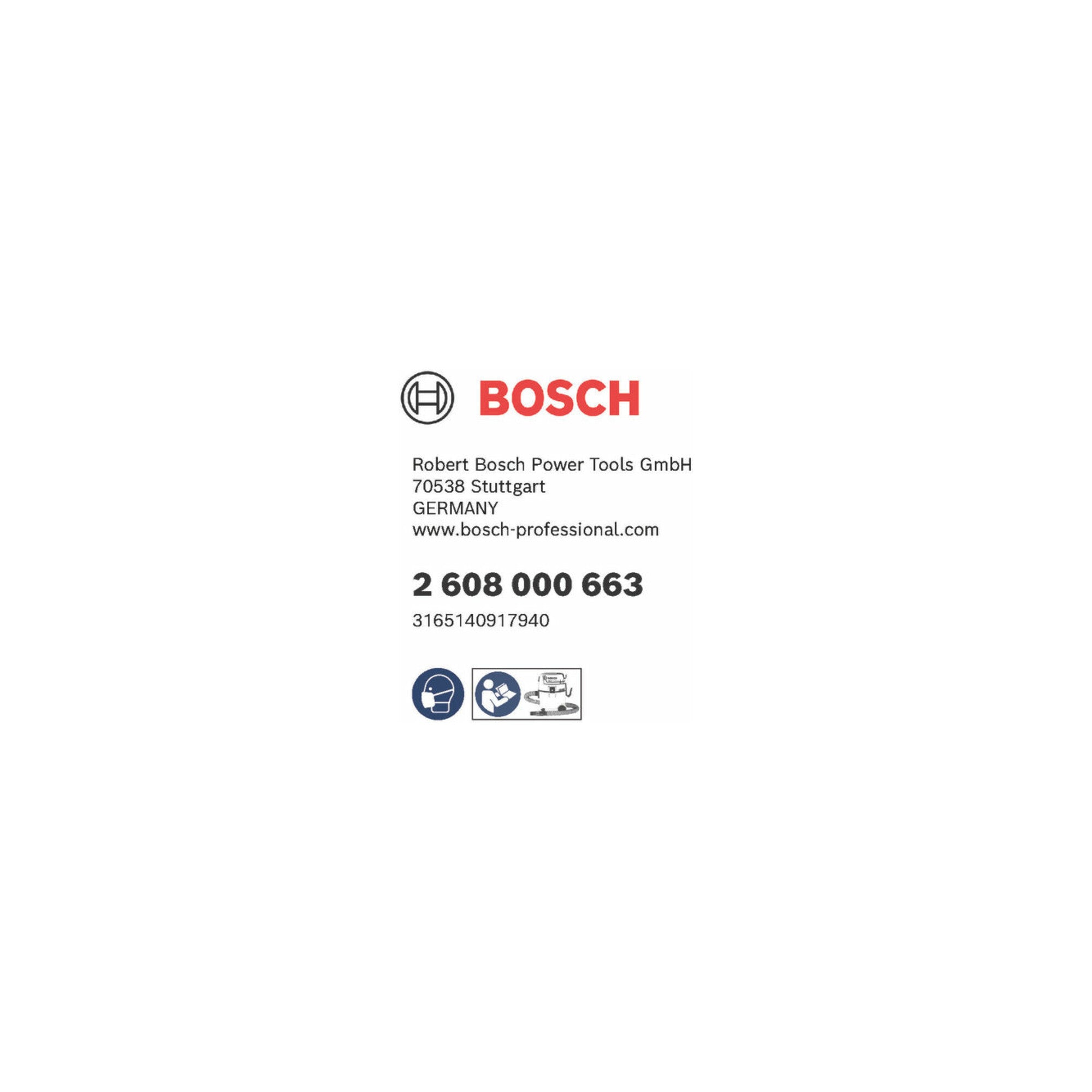 Bosch Faltenfilter Filteroberfläche 2375 cm², 125 x 155 mm Zubehör für GAS