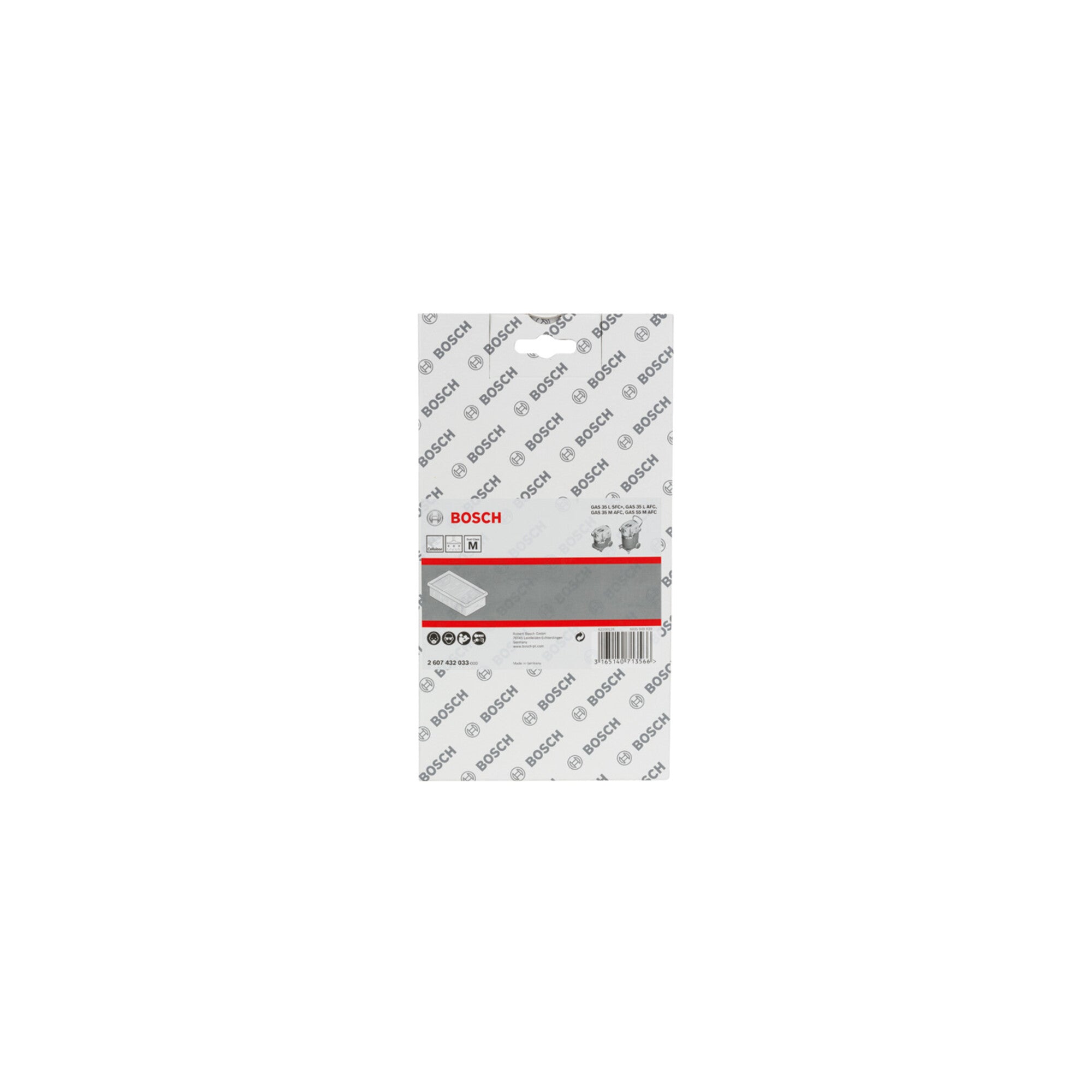 Bosch Flachfaltenfilter Zellulose 6150 cm², 240 x 140 x 56 mm