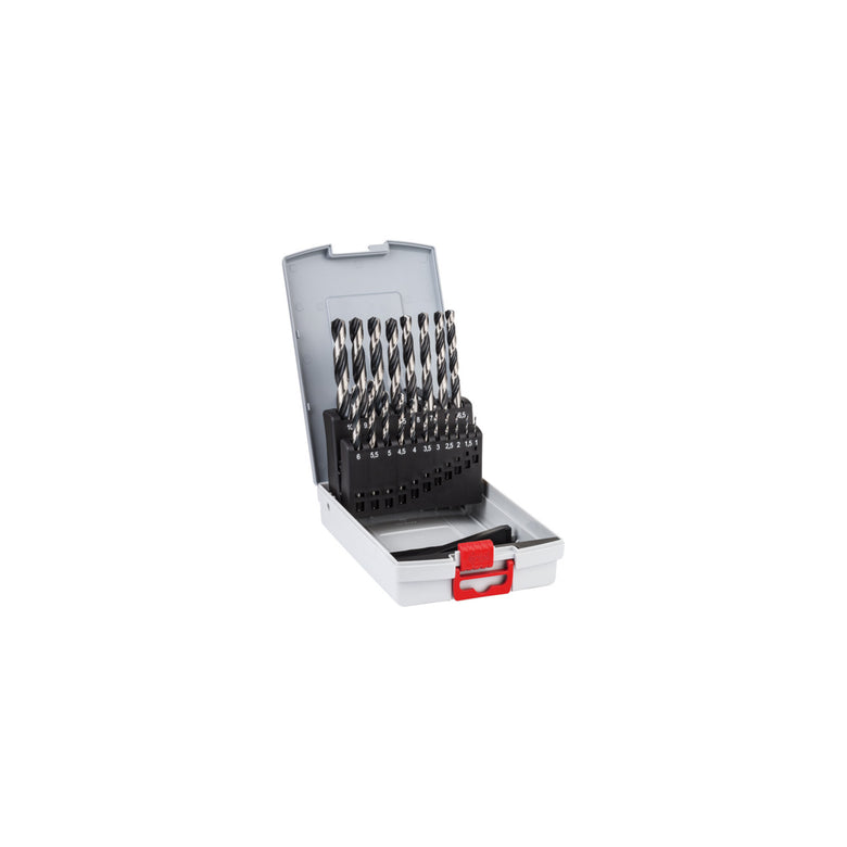 Bosch Metallspiralbohrer HSS-Set PointTeQ DIN 338 19-teilige ProBox