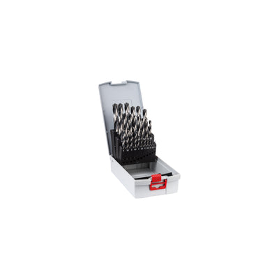 Bosch Metallspiralbohrer HSS-Set PointTeQ DIN 338 25-teilige ProBox