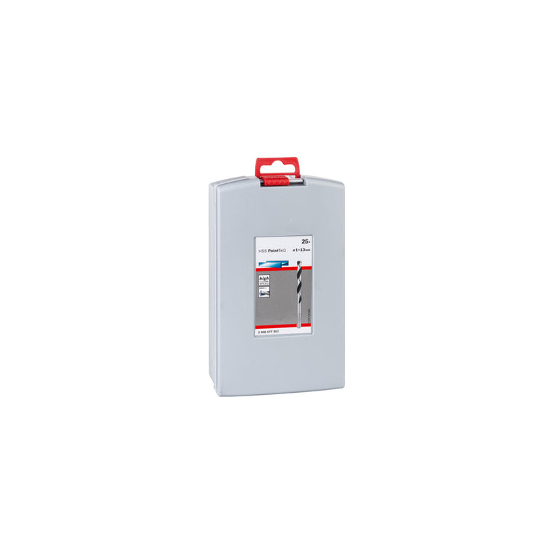 Bosch Metallspiralbohrer HSS-Set PointTeQ DIN 338 25-teilige ProBox