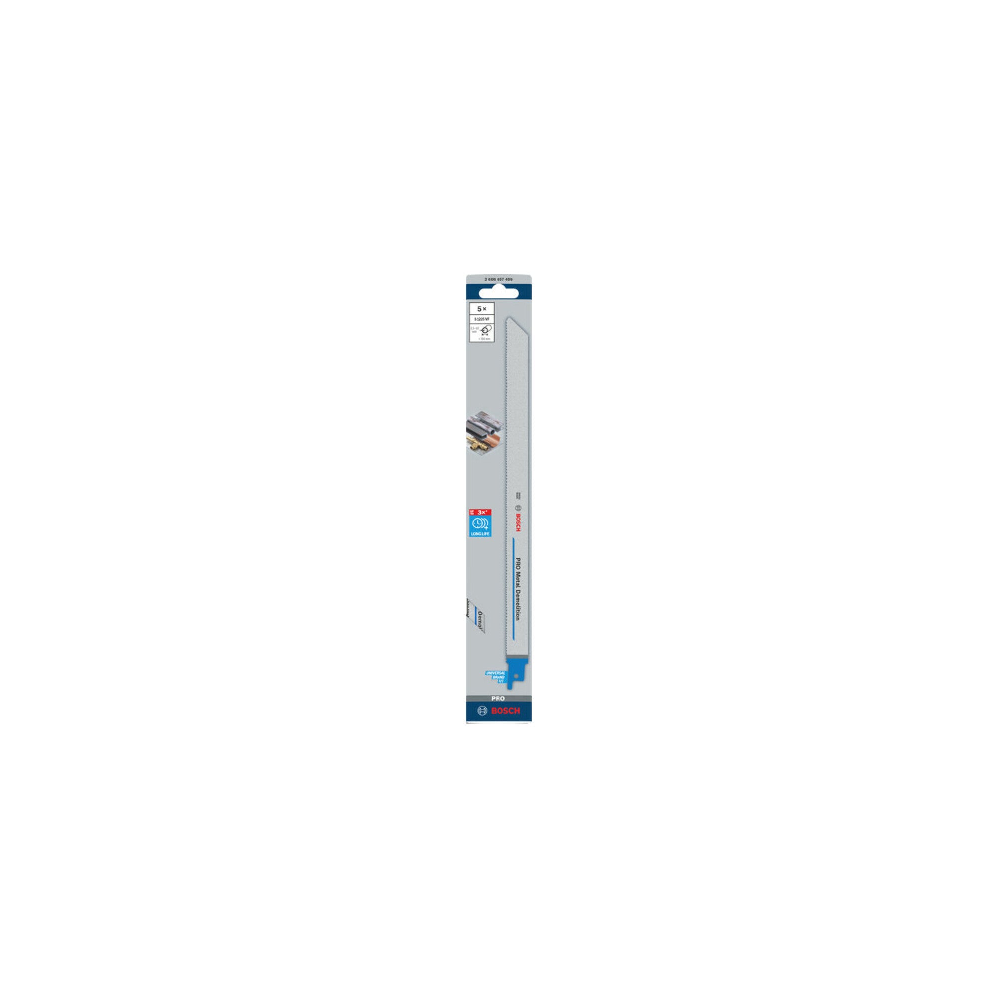 Bosch Säbelsägeblatt S 1225 VF, Heavy for Metal 5 Stk