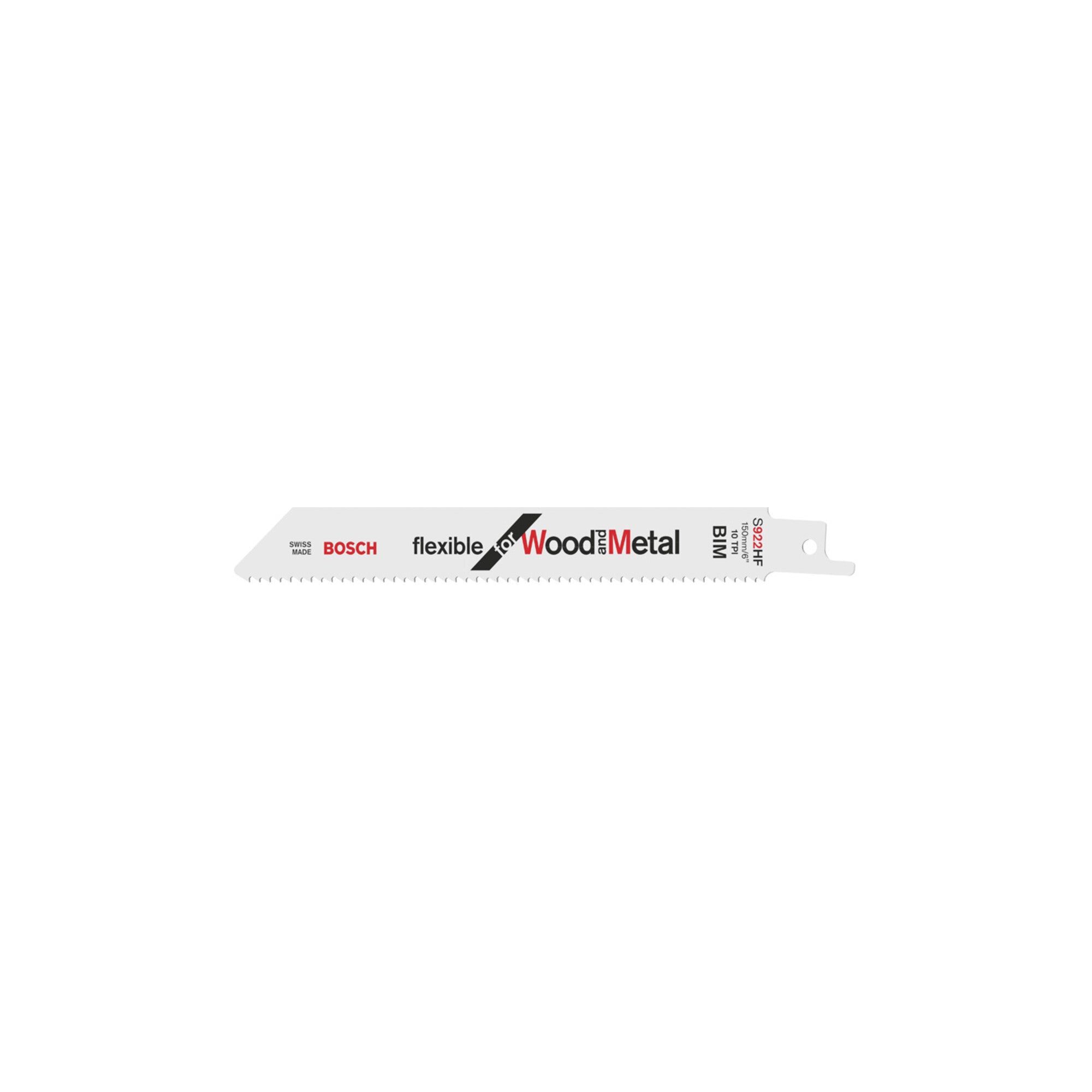 Bosch Säbelsägeblatt S 922 HF, Flexible for Wood and Metal 100 Stk