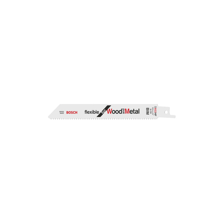 Bosch Säbelsägeblatt S 922 HF, Flexible for Wood and Metal 100 Stk