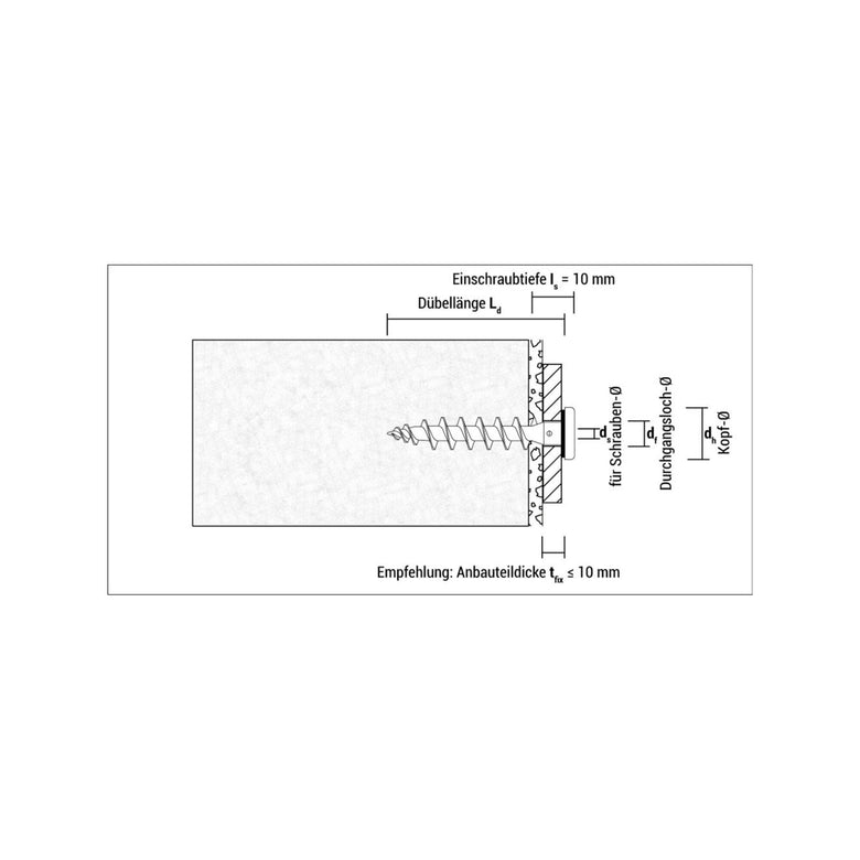 CELO Isolierplattenschraube IPS-H 55 Anthrazit 50 Stk