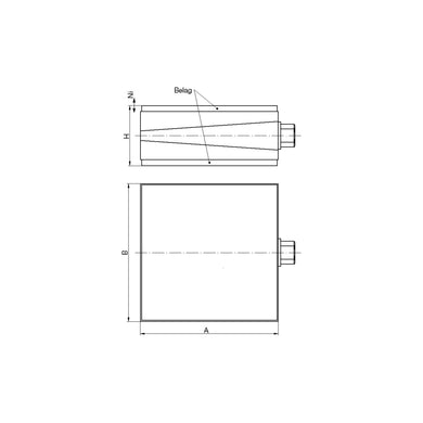EFFBE Maschinenlager LEVELMOUNT KE10C, 115x115 mm