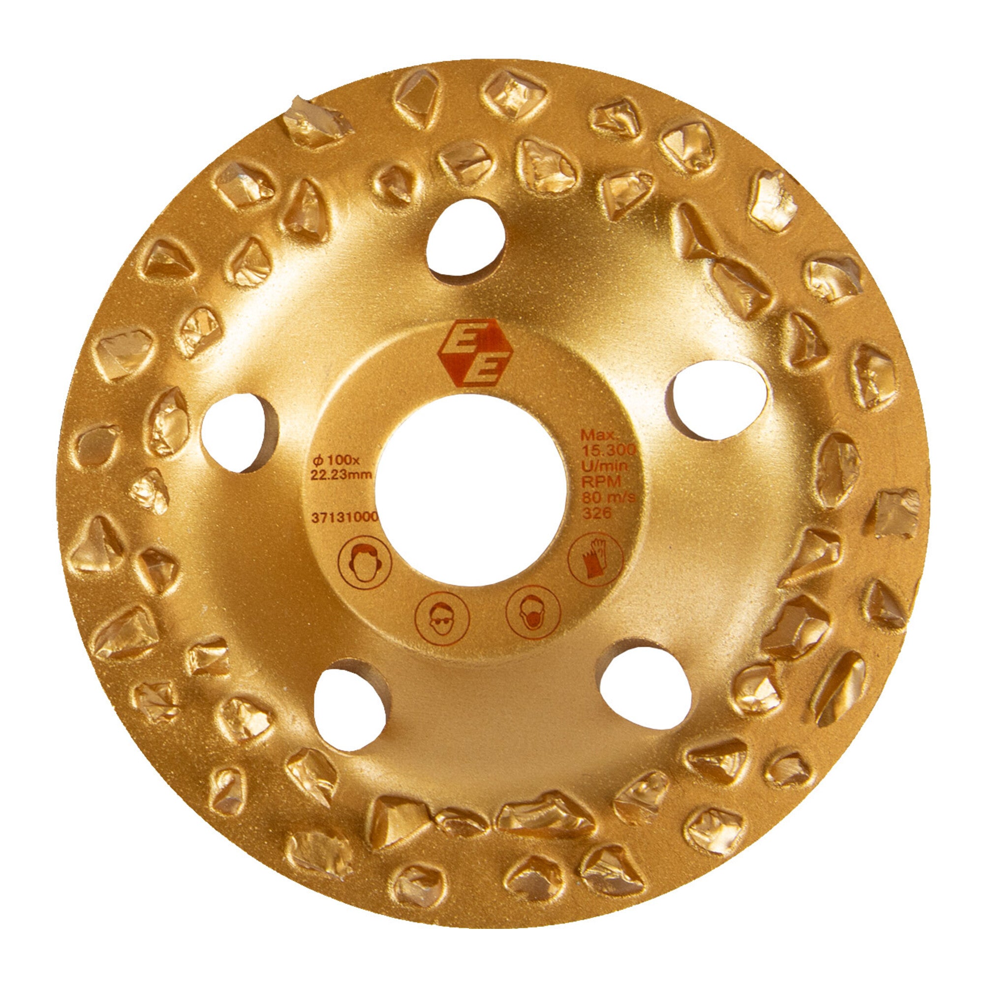 Eibenstock Hartmetall-Frässcheibe grob Ø 100mm (gold)