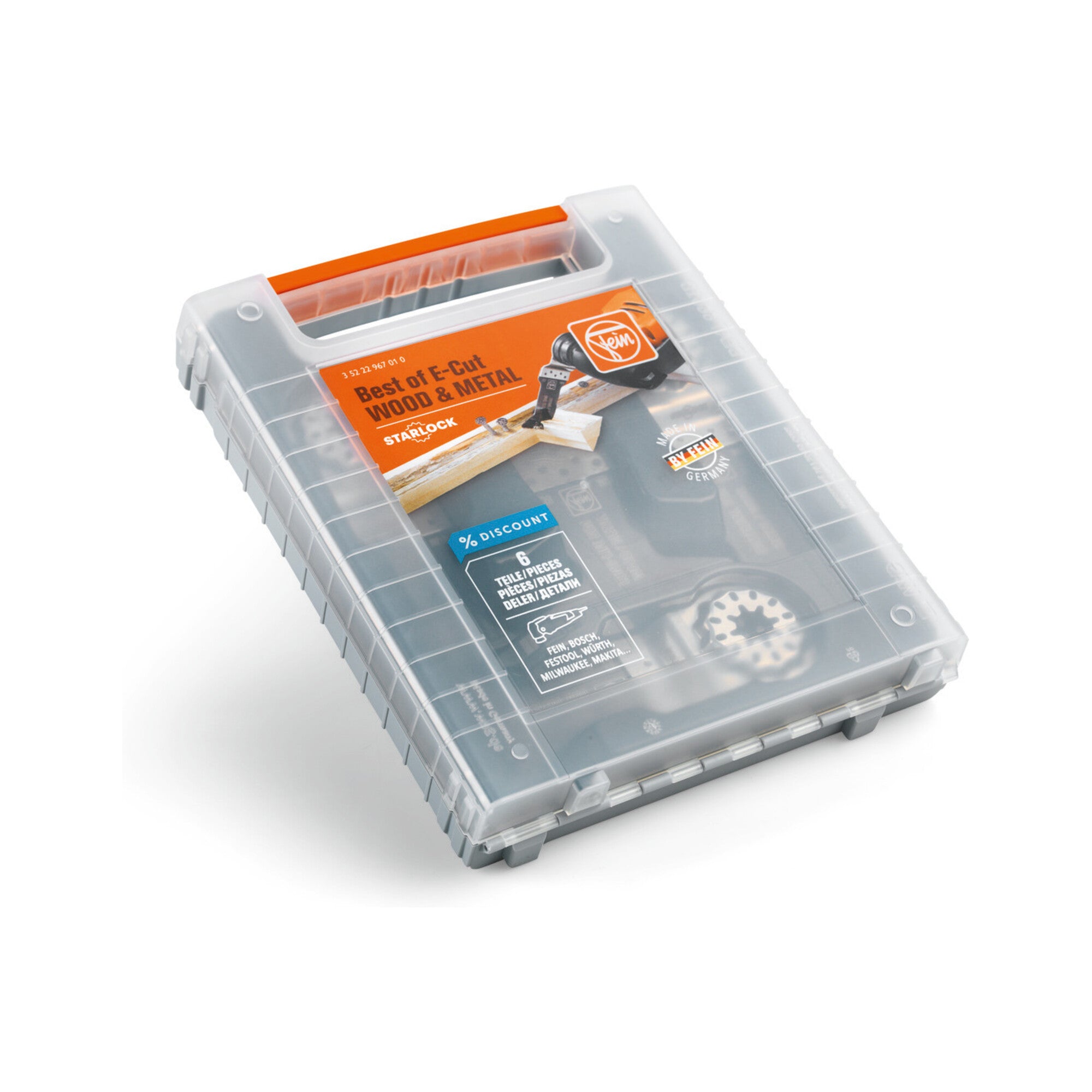 Fein Best of E-Cut Starlock WOOD METAL 6-teilig