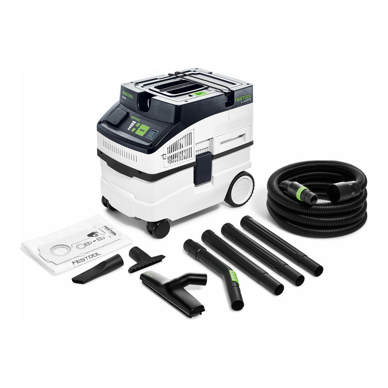 Festool Absaugmobil CLEANTEC CT 15-Set, 350 – 1200 W, 3700 l/min