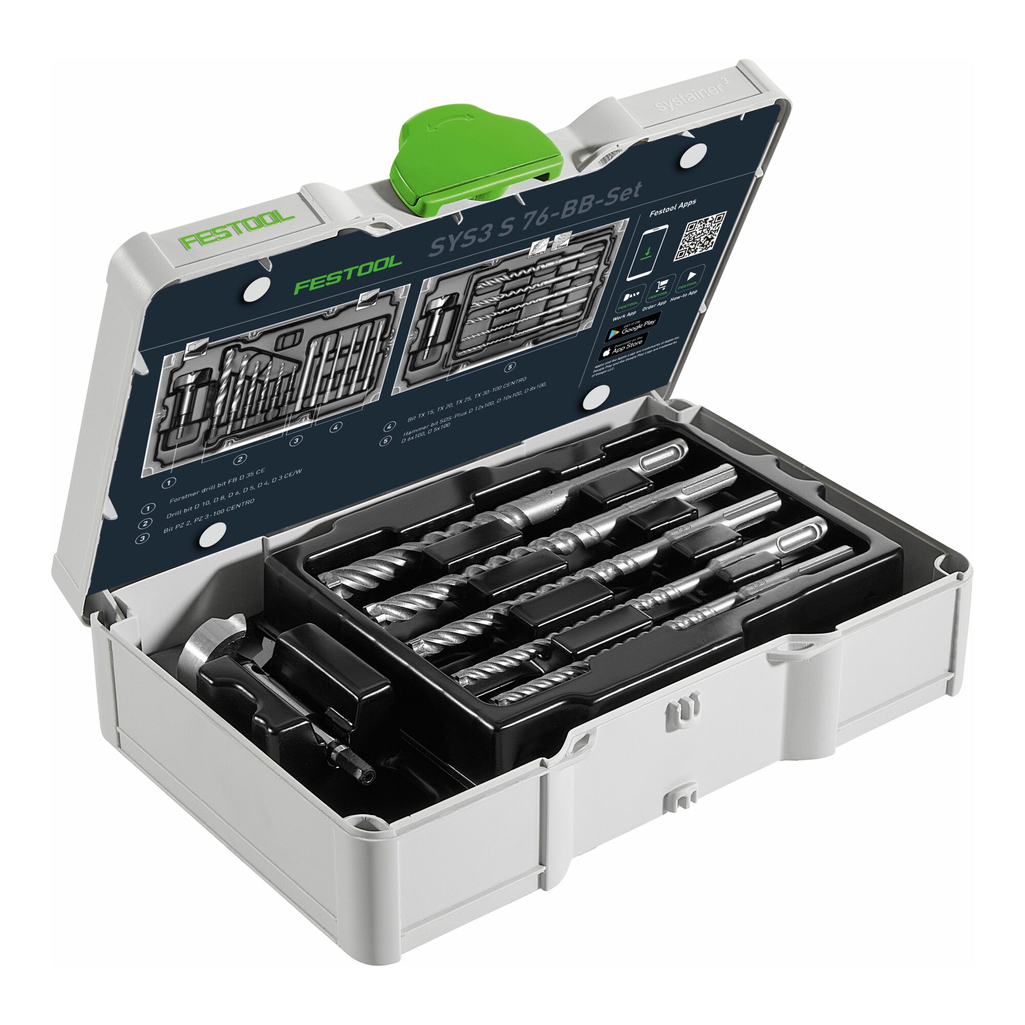 Festool Bit und Bohrer-Set SYS3 S 76-BB-Set