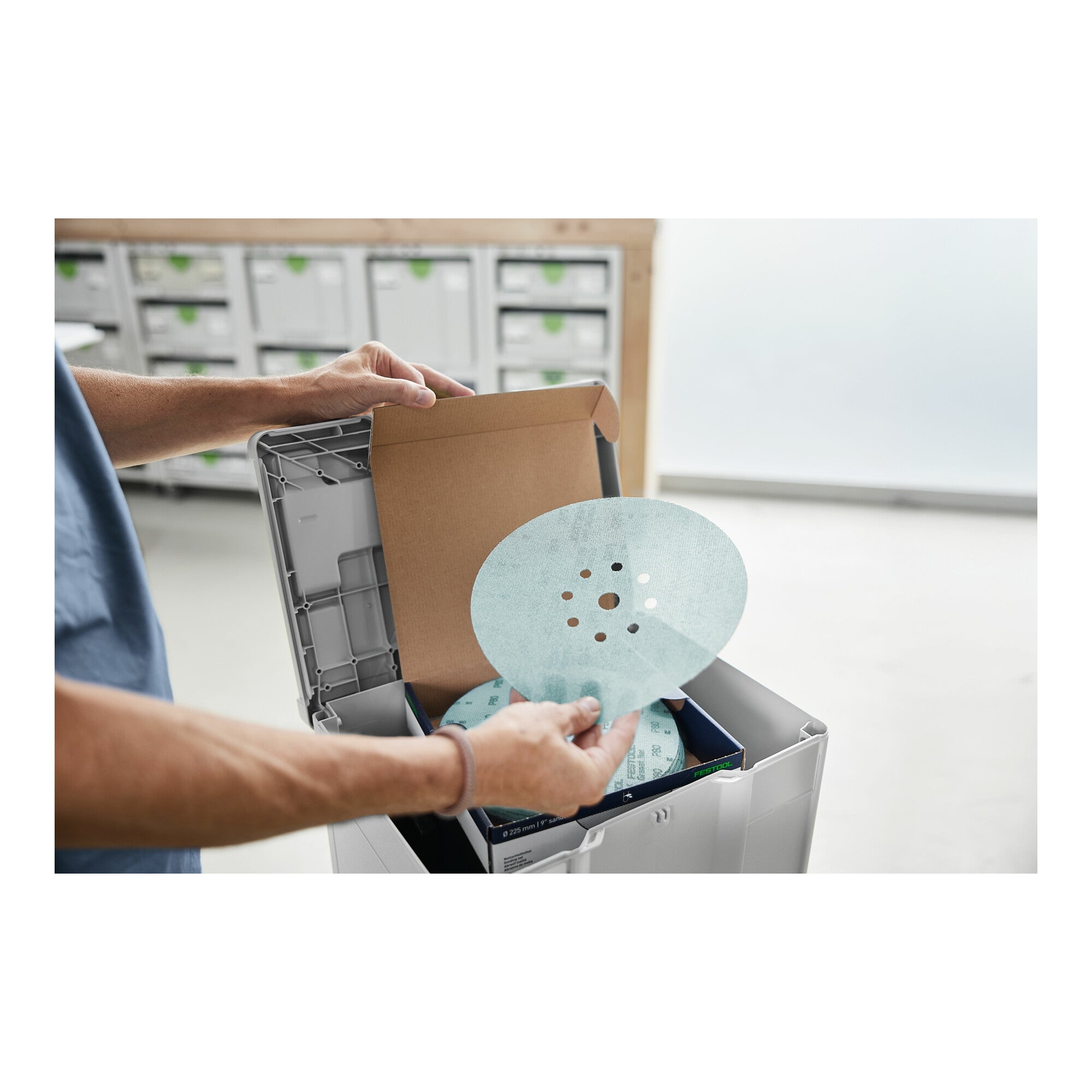 Festool Schleifmittel-Systainer³ Granat Net D225 GR NET SYS