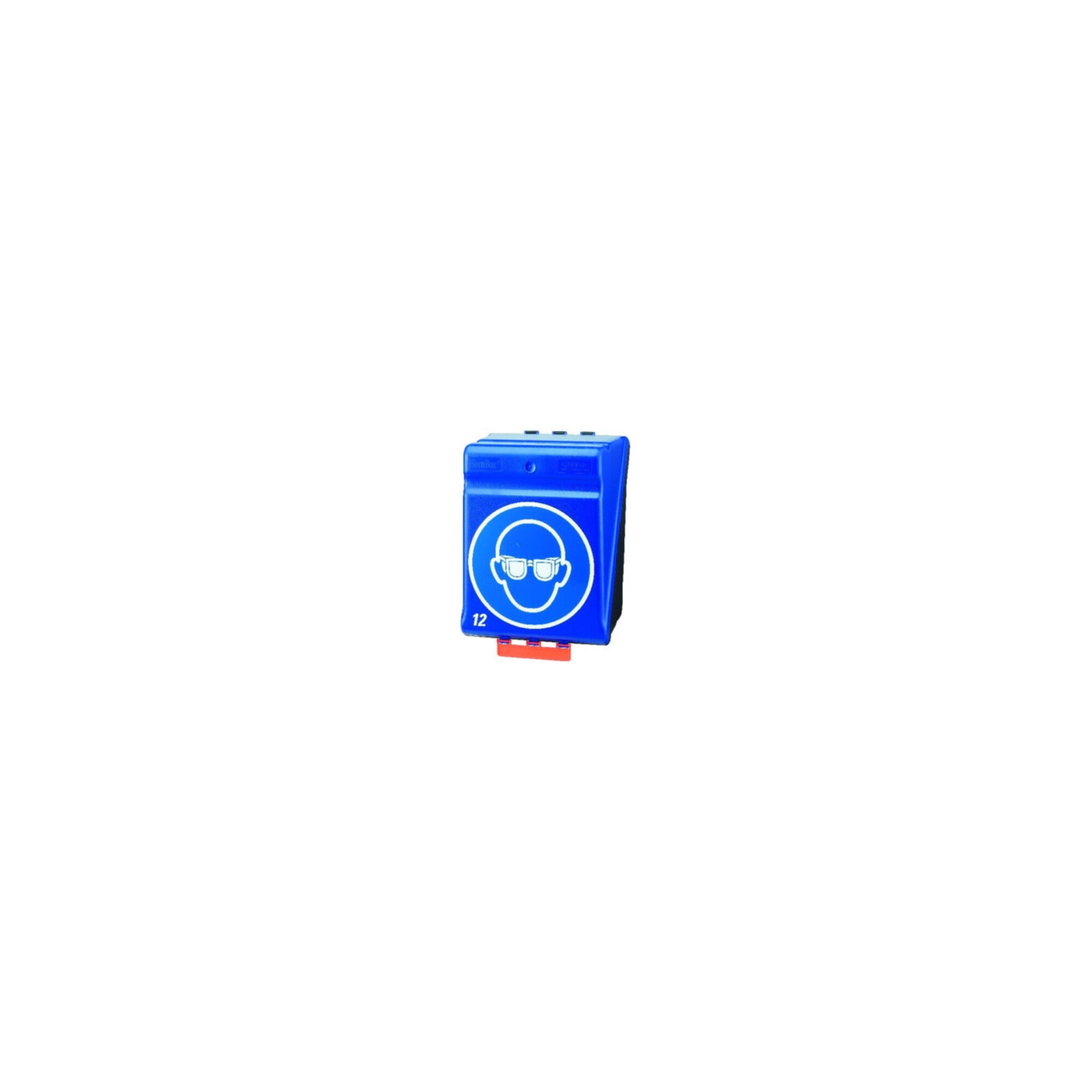 Gebra Box f.12Schutzbrillen Secu-Box Maxi12 blau 236x315x200mm ABS-Ku.