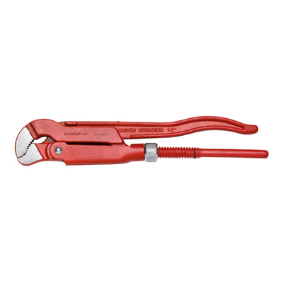 Gedore red 45° abgewinkelte Eck-Rohrzange, Spannweite 103 mm/3 Zoll, S-Maul