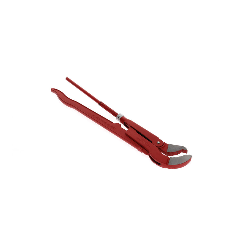 Gedore red 45° abgewinkelte Eck-Rohrzange, Spannweite 103 mm/3 Zoll, S-Maul